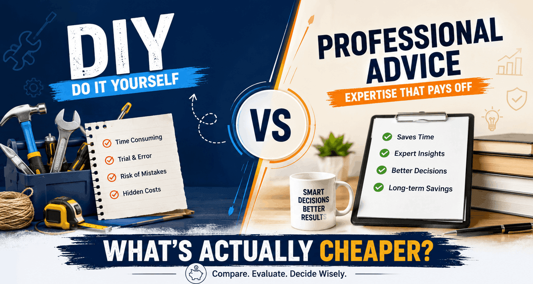 DIY vs Professional Advice: What’s Actually Cheaper?