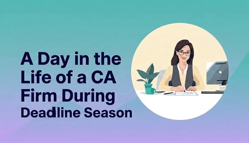 A Day in the Life of a CA Firm During Deadline Season