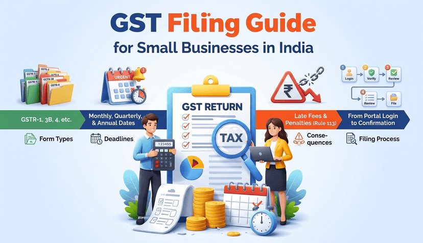 GST Return Filing : Types, Due Dates, Penalties & Step-by-Step Guide
