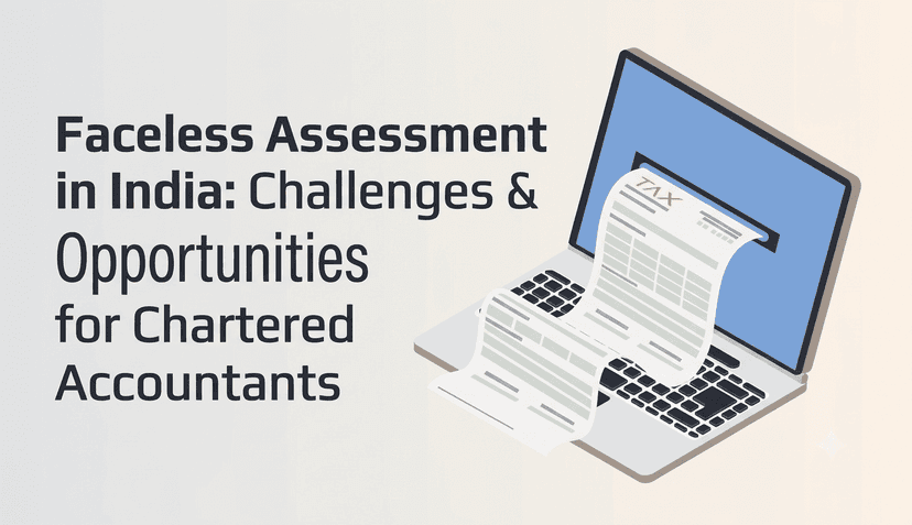 Faceless Assessment in India: Challenges & Opportunities for Chartered Accountants