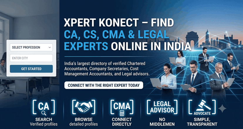 Xpert Konect - Find CA, CS, CMA & Legal Experts Online in India